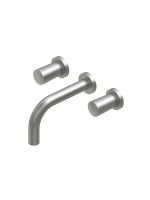 Смеситель для раковины Quadro design Ono 90 03 AS на два отверстия схема 1