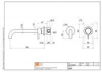 Смеситель для раковины Quadro design Volcano 36 14.00 AS удлиненный излив схема 2 Смеситель для раковины Quadro design Volcano 36 14.00 AS удлиненный излив схема 2