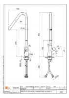 Смеситель для раковины Quadro design Volcano 36 02 AS высокий схема 3