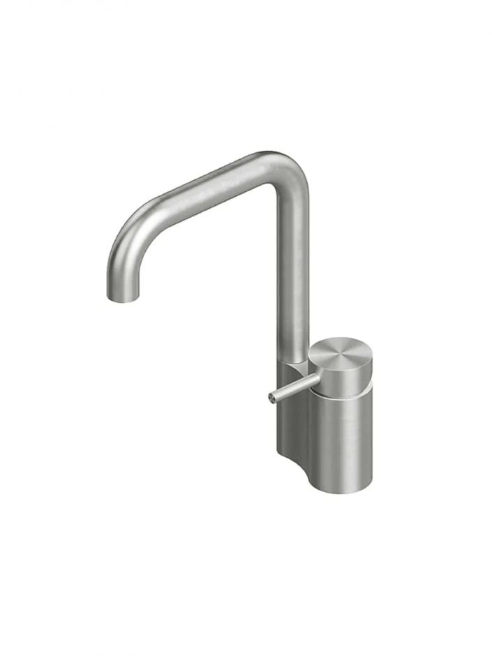 Изображение Смеситель для раковины Quadro design Ottavo 13 01/CA AS поворотный излив