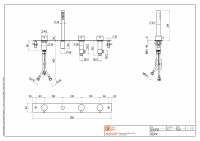 Смеситель на борт ванны Quadro design Source 12 97R без излива схема 2 Смеситель на борт ванны Quadro design Source 12 97R без излива схема 2