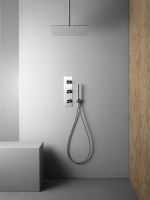 Термостатический смеситель Quadro design Source 12 89 AS на три отверстия схема 2