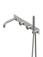 Смеситель для ванны и душа Quadro design Source 13 69R.00 AS четыре отверстия схема 1