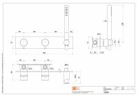 Смеситель для душа Quadro design Source 13 68R.00 AS три отверстия схема 2 Смеситель для душа Quadro design Source 13 68R.00 AS три отверстия схема 2