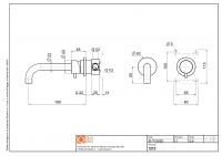 Смеситель для раковины Quadro design Source 13 13.00 встраиваемый схема 2