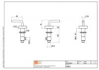 Вентили встраиваемого смесителя Quadro design Levo 14 51V AS схема 2