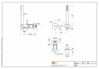 Смеситель для душа Quadro design Levo 14 58 AS встраиваемый схема 2