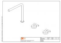 Смеситель для раковины Quadro design Levo 14 34V AS встраиваемый высокий схема 2