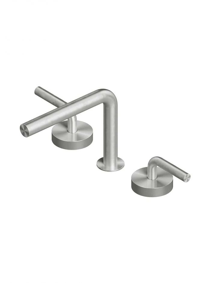 Смеситель для раковины Quadro design Levo 14 31V AS три отверстия