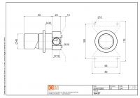 Рычаг встраиваемого в стену смесителя Quadro design Stereo 16 43T.00 AS схема 3 Рычаг встраиваемого в стену смесителя Quadro design Stereo 16 43T.00 AS схема 3