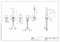 Смеситель на борт ванны Quadro design Stereo 16 98 с изливом схема 5