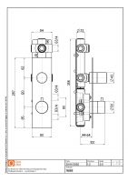 Термостатический смеситель Quadro design Stereo 16 88 AS на два отверстия схема 2