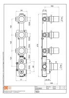 Термостатический смеситель Quadro design Stereo 16 50 AS три запорных крана схема 2