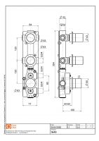 Термостатический смеситель Quadro design Stereo 16 49 AS два запорных крана схема 2 Термостатический смеситель Quadro design Stereo 16 49 AS два запорных крана схема 2