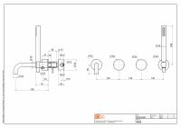 Смеситель для ванны и душа Quadro design Stereo 16 69 настенный схема 5 Смеситель для ванны и душа Quadro design Stereo 16 69 настенный схема 5