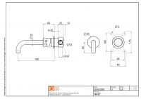 Смеситель для раковины Quadro design Stereo 16 13T.00 AS встраиваемый в стену схема 2