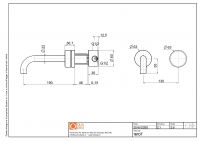 Смеситель для раковины Quadro design Stereo 16 10T встраиваемый схема 5 Смеситель для раковины Quadro design Stereo 16 10T встраиваемый схема 5