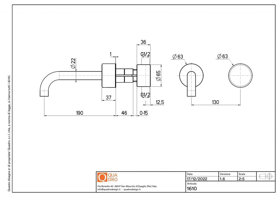 Смеситель для раковины Quadro design Stereo 16 10.00 гидропрогрессивный ФОТО