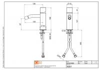 Смеситель для биде Quadro design Stereo 16 35T схема 5
