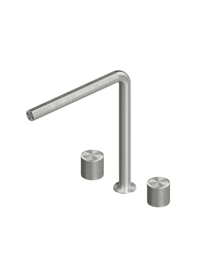 Смеситель для раковины Quadro design Stereo 16 08V AS три отверстия высокий