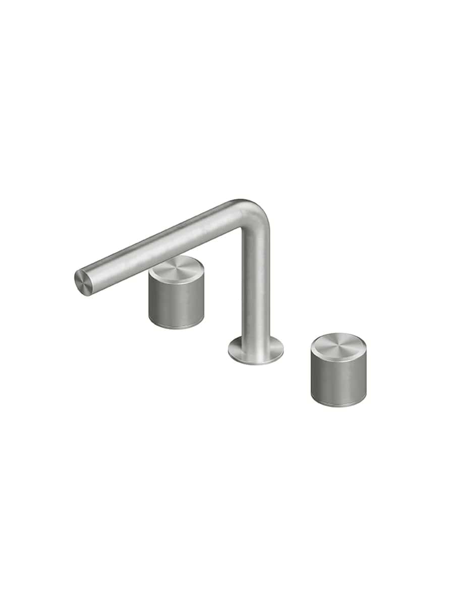 Смеситель для раковины Quadro design Stereo 16 07V AS три отверстия цена от 112 407 ₽ Фото Смеситель для раковины Quadro design Stereo 16 07V AS три отверстия