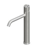 Смеситель для раковины Quadro design Stereo 16 02T высокий изогнутый излив схема 1