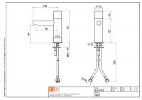 Смеситель для раковины Quadro design Stereo 16 01 AS схема 4