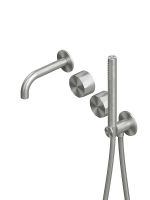 Смеситель для ванны и душа Quadro design HB 15 69 AS настенный схема 1