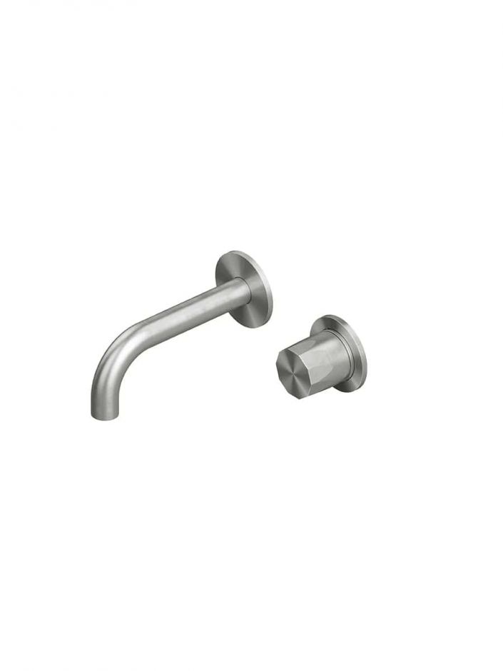 Смеситель для раковины Quadro design HB 15 13T.00 AS монтаж в стену 2 отверстия