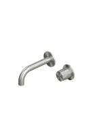 Смеситель для раковины Quadro design HB 15 13T.00 AS монтаж в стену 2 отверстия схема 1