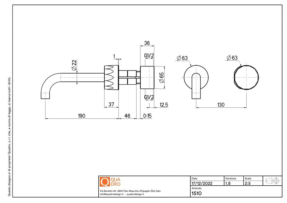 Смеситель для раковины Quadro design HB 15 10.00 AS гидропрогрессивый ФОТО