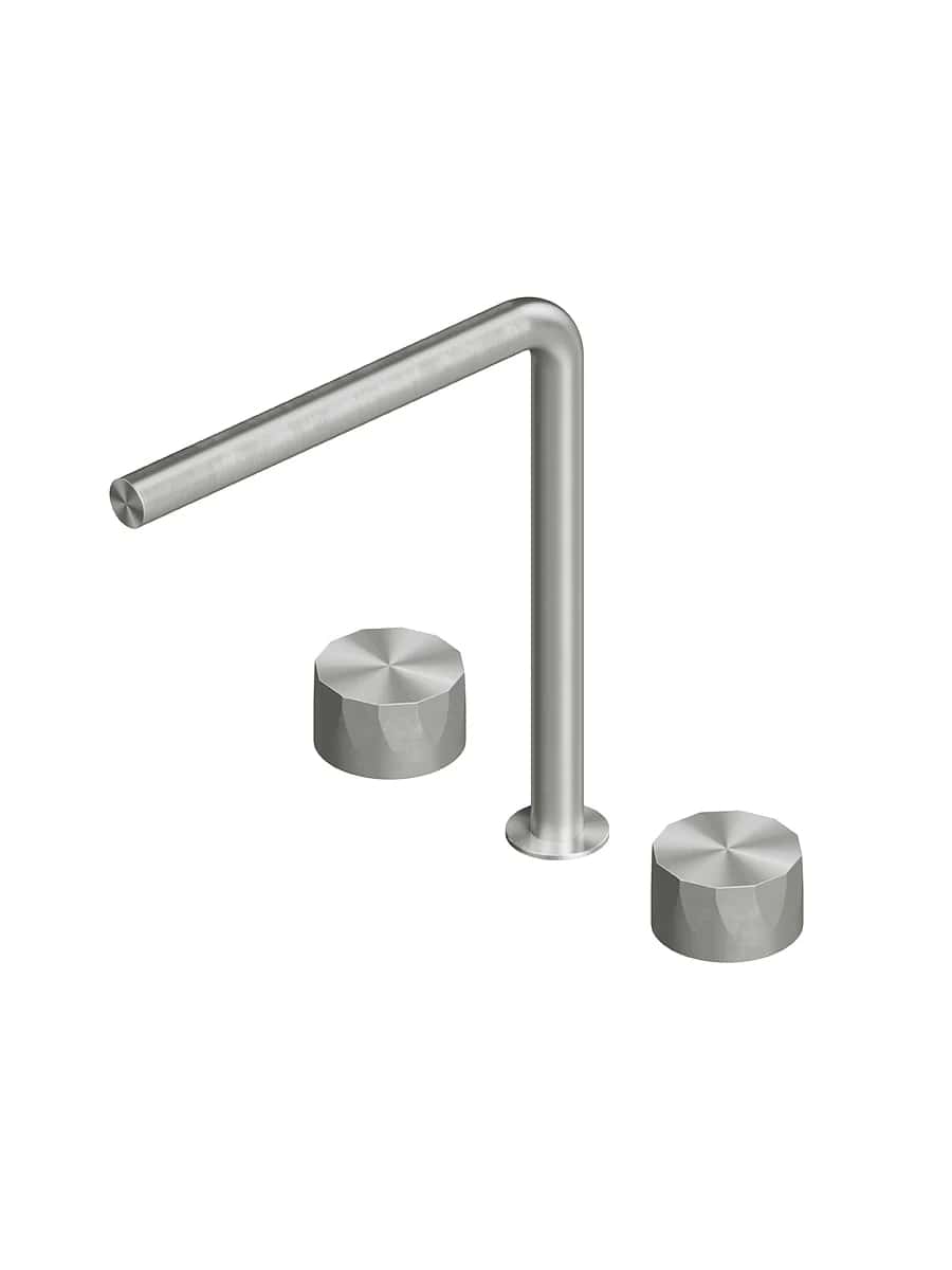 Смеситель для раковины Quadro design HB 15 32V AS высокий поворотный излив цена от 156 178 ₽ Фото Смеситель для раковины Quadro design HB 15 32V AS высокий поворотный излив