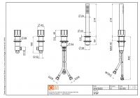 Смеситель на борт ванны Quadro design Modo 17 97 без излива схема 2 Смеситель на борт ванны Quadro design Modo 17 97 без излива схема 2