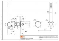 Смеситель для душа Quadro design Modo 17 58 встраиваемый схема 5