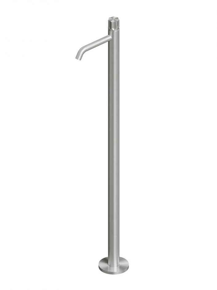 Изображение Смеситель для раковины Quadro design Modo 17 05T/1 напольный изогнутый излив