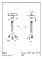 Рычаг настольного смесителя Quadro design Valvola01 19 51 схема 5