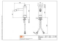 Смеситель для биде Quadro design Valvola01 19 35 схема 5