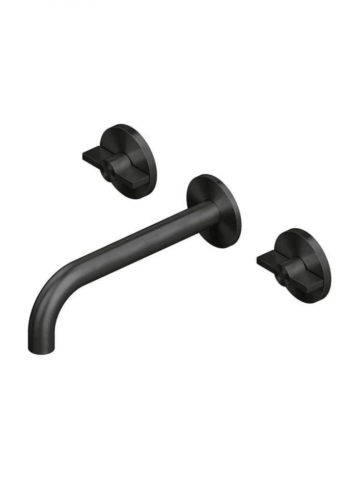 Смеситель для раковины Quadro design Valvola01 19 10V на 3 отверстия монтаж в стену ФОТО