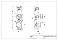 Термостатический смеситель Quadro design Valvola02 20 48.0.00 с 1 запорным краном схема 5 Термостатический смеситель Quadro design Valvola02 20 48.0.00 с 1 запорным краном схема 5