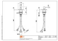 Рычаг настольного смесителя Quadro design FFQT 21 51T на 1 потребителя схема 10