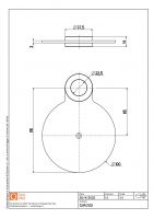 Полка круглая Quadro design FFQT QA002 на трубу 22 мм схема 7