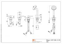 Смеситель на борт ванны Quadro design FFQT 21 99 без излива схема 4