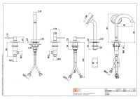 Смеситель на борт ванны Quadro design FFQT 21 98 с изливом схема 4