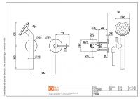 Душевой набор Quadro design FFQT 21 58T без излива схема 10