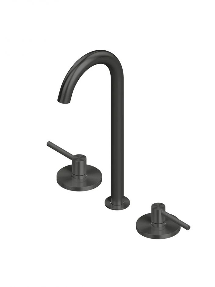 Смеситель для раковины Quadro design FFQT 21 32V на три отверстия высокий ФОТО