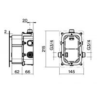 Электронный блок Quadro design Sense IN1000P только для холодной воды схема 2