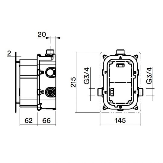 Электронный блок Quadro design Sense IN1000P только для холодной воды схема 2