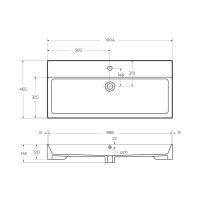 Керамическая раковина Cezares CZR-MIL, глубина 46,5 см схема 6 Керамическая раковина Cezares CZR-MIL, глубина 46,5 см схема 6