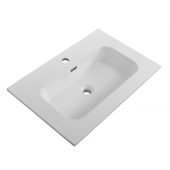 Керамическая раковина мебельная Cezares с чашей в центре, глубина 46см CZR-8095 схема 3 Керамическая раковина мебельная Cezares с чашей в центре, глубина 46см CZR-8095 схема 3