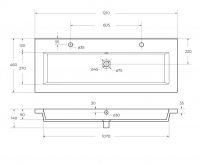 Керамическая раковина Cezares PLANE CZR-8070 схема 6